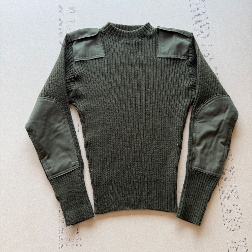 Vintage 80's Defense Logistics Agency Wool Commando Sweater